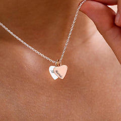 Personalized Multiple Name Hearts Necklace