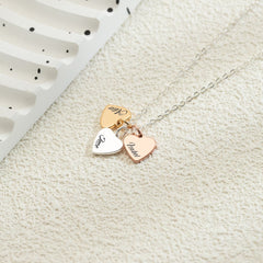 Personalized Multiple Name Hearts Necklace