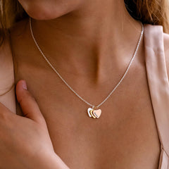 Personalized Multiple Name Hearts Necklace