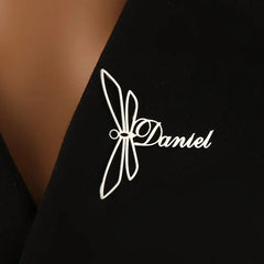 Customized Name Dragonfly Brooch