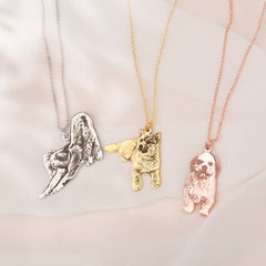 Personalized Pet Photo Necklace For Pet Lover