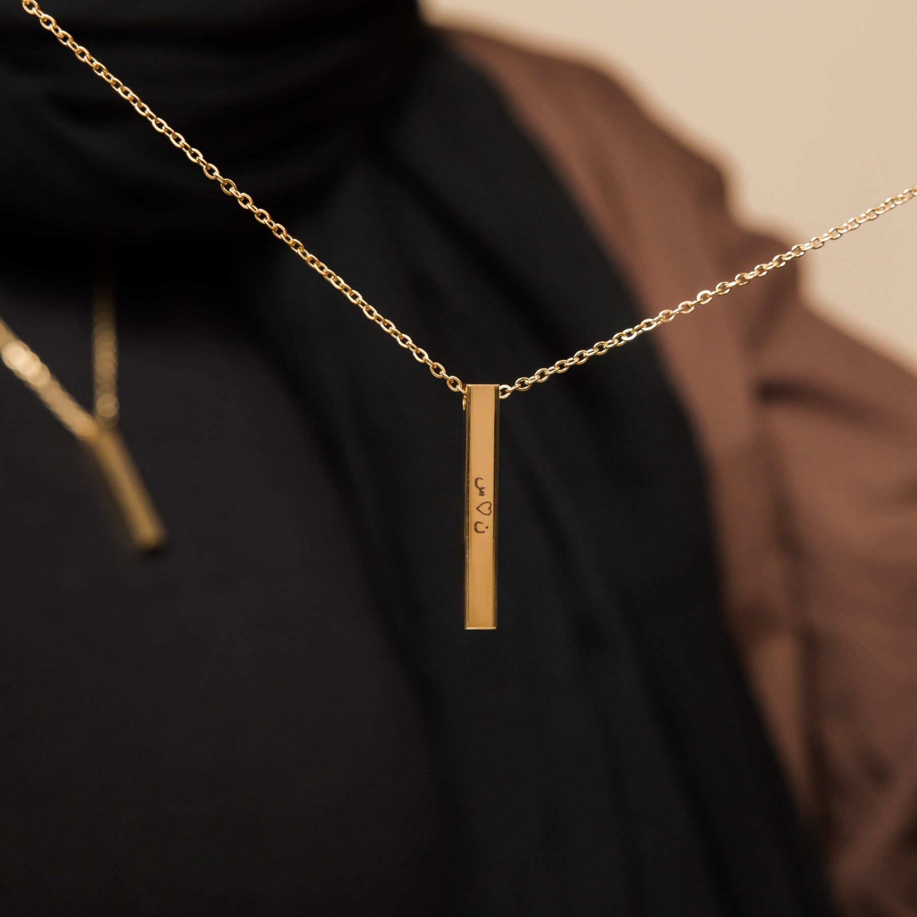 Custom 3D Bar Necklace | Women - Jeluxa