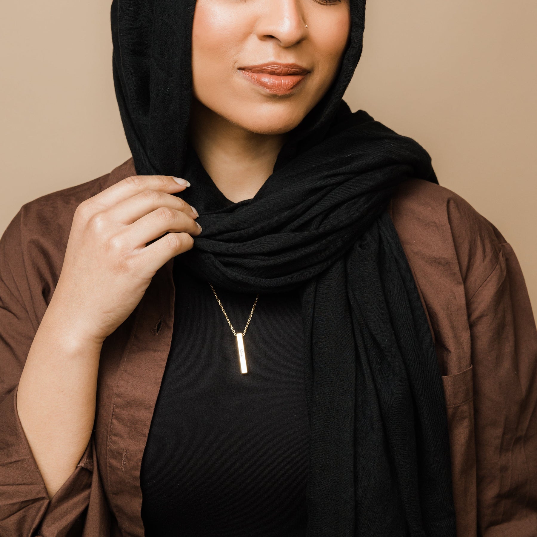 Custom 3D Bar Necklace | Women - Jeluxa