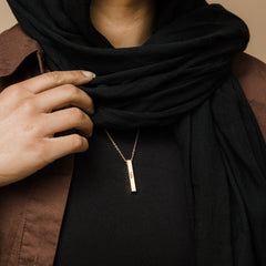 Custom 3D Bar Necklace | Women - Jeluxa