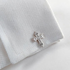 Personalized Cross Name Cufflinks