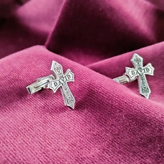 Personalized Cross Name Cufflinks