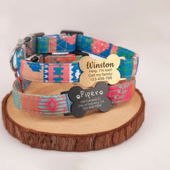Personalized Dog-Pet Id Collar Slide On Bone Tags