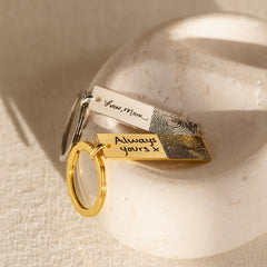 Personalized Fingerprint Keychain For Memorial Gift