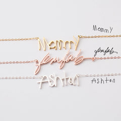 Personalized Handwriting Necklace