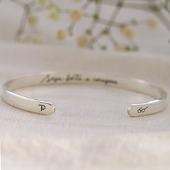 Personalized Memorial Text Engraved Bracelet For Men's