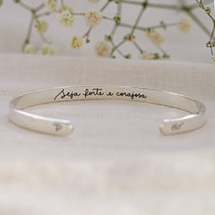 Personalized Memorial Text Engraved Bracelet For Men's