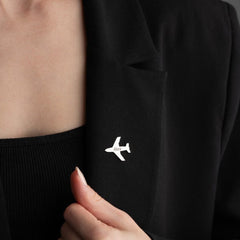 Personalized Name Pilot Jacket Brooch