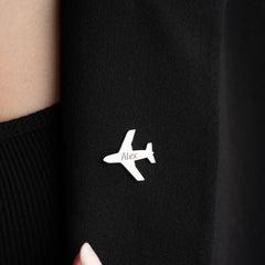 Personalized Name Pilot Jacket Brooch