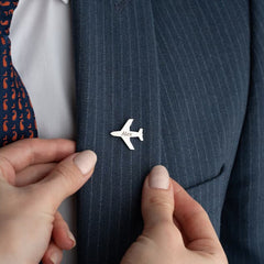 Personalized Name Pilot Jacket Brooch