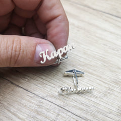 Personalized Unique Font Name Cufflinks