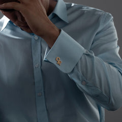 Personalized unique Textured Initial Grooms Cufflinks
