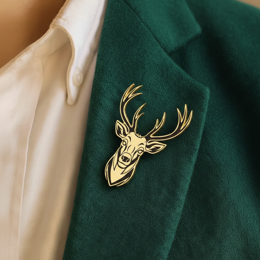 Royal Antler Deer Brooch