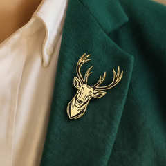 Royal Antler Deer Brooch