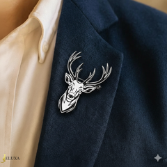 Royal Antler Deer Brooch