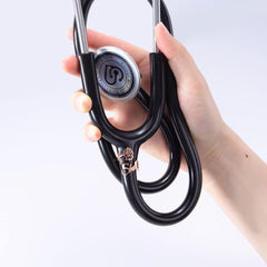 Personalized Stethoscope Birth flower Doctor Name I'D Tag