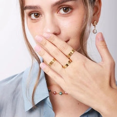 Sun Moon Sterling Silver Rings For Unisex