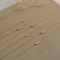 Tiny Preppy Name Necklace For Cute Girls