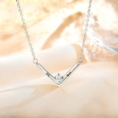 Custom Name V-Shaped Bar Necklace