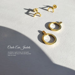 Minimalist Geometric Ear Jackets Earrings