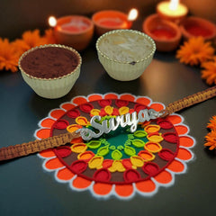 Custom Brother Signature Name Rakhi - Craft In 925 Silver By Jeluxa