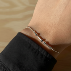 Personalized Morse Code Hidden Name Bracelet