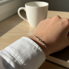 Personalized Morse Code Hidden Name Bracelet