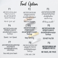 Motivational Sneaker Lace Tags β Just Keep Running