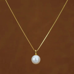 925 Sterling Silver Minimalist Pearl Necklace