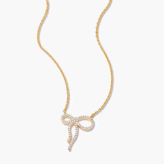 Adeline Bow Vermeil Necklace