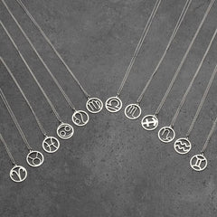 Aries Zodiac Sign Necklace