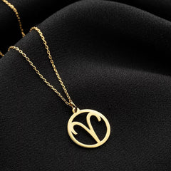 Aries Zodiac Sign Necklace