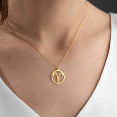 Aries Zodiac Sign Necklace