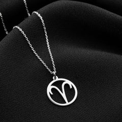 Aries Zodiac Sign Necklace