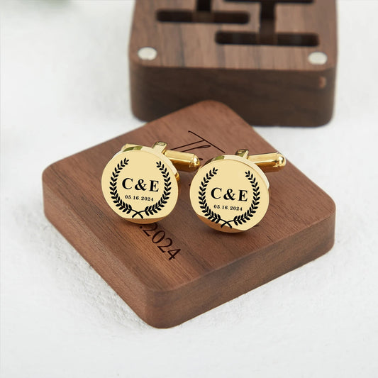 Personalized Cufflinks for Men Groom