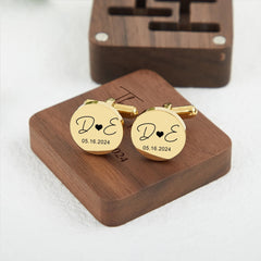 Personalized Cufflinks for Men Groom