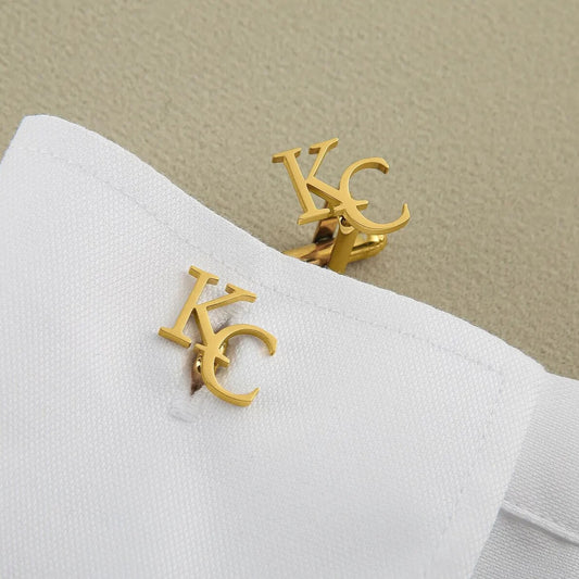 Personalized Stylish Font Initial Letter Cufflink