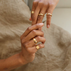 Custom Dome Engraved Band Ring