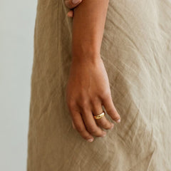 Custom Dome Engraved Band Ring