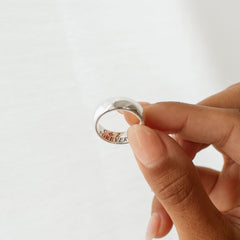 Custom Dome Engraved Band Ring
