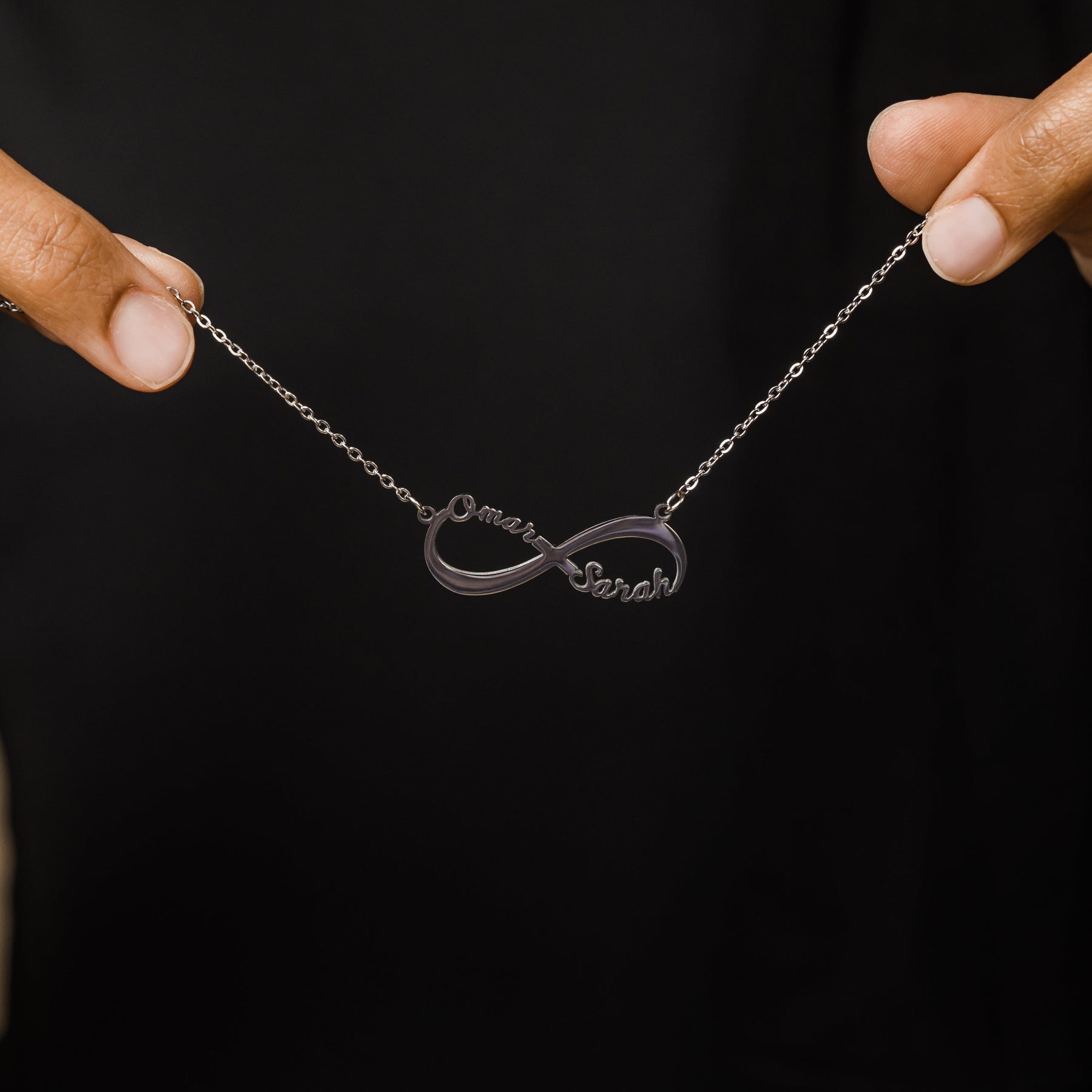 Custom Infinity Necklace - Jeluxa
