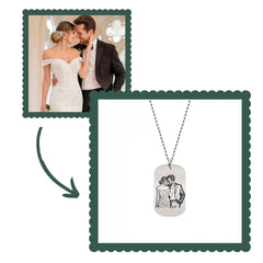 Custom Photo Tag Necklace