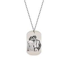 Custom Photo Tag Necklace