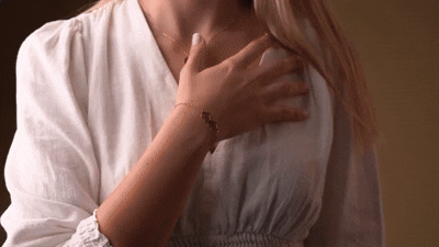 Custom Double Heart Name Bracelet For Couple