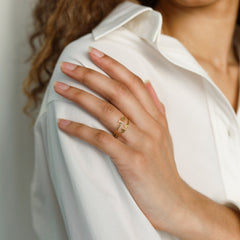 Custom Initial Couple Letter Ring For Lovely Couples