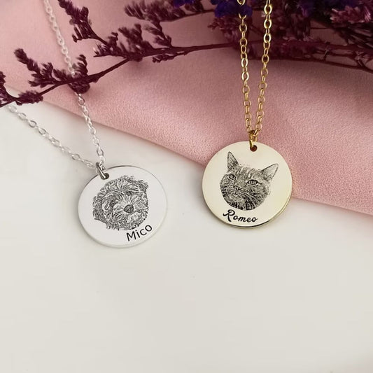 Custom Pet Photo Necklace